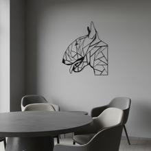 Carregar imagem no visualizador da galeria, Bull terrier geométrico em sala cinzenta
